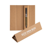 Draaipen van roestvrij staal en theeresten, zwarte inkt