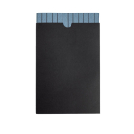 Notitieboek van PU met textuur en bedrukbaar label, A5 blanco pagina’s