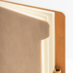 Eco-notitieboek met zijhouder voor pen A5 blanco pagina’s