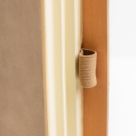 Eco-notitieboek met zijhouder voor pen A5 blanco pagina’s