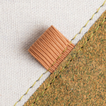 Notitieboek van gerecycled katoen met groene-thee pen A5