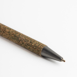 Notitieboek van gerecycled katoen met groene-thee pen A5