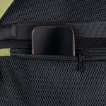 PU lederen rugzak met voor- en zijvakken van mesh 15,6”