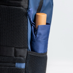 PU lederen rugzak met voor- en zijvakken van mesh 15,6”