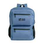 PU lederen rugzak met voor- en zijvakken van mesh 15,6”