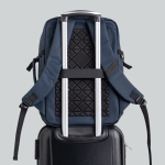 Uitbreidbare rugzak met ritsen en trolleyband 15,6”