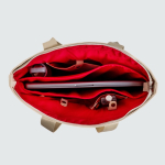 Tas van kunstleer met verborgen vakken en trolleyband 15,6”