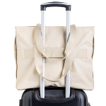 Tas van kunstleer met verborgen vakken en trolleyband 15,6”