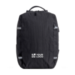 Jacquard bamboe rugzak met waterdichte ritsen voor laptop 15,6”