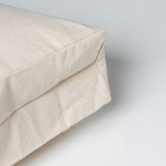 Canvas katoenen tas met sluiting en gekleurde hengsels 280 g/m²