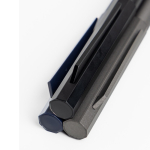 Set balpen en rollerpen van aluminium met hexagonaal design