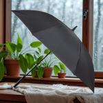 Automatische RPET paraplu met golfhandvat en 8 panelen Ø120