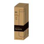 RVS thermosfles met bamboedop 550 ml