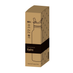 RVS thermosfles met vast handvat en inklapbaar rietje 500 ml