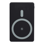 Ultradunne powerbank compatibel met MagSafe 5.000 mAh kleur zwart derde weergave