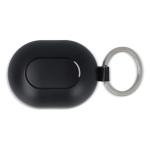 Mini oordopjes in een case ter grootte van een sleutelhanger kleur zwart derde weergave