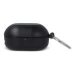 Mini oordopjes in een case ter grootte van een sleutelhanger kleur zwart vierde weergave