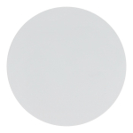 Witte ronde oplader met LED-indicator in de basis 15 W kleur wit vierde weergave