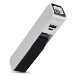 5-in-1 powerbank met weegschaal, zaklamp, liniaal en thermometer kleur wit vierde weergave