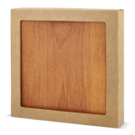 Solitair in houten doos die ook als speelbord dient kleur naturel zevende weergave