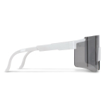 Sportbril in opvallende kleuren met zilverkleurige lenzen kleur wit derde weergave