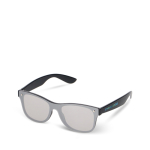 Zonnebril met spiegelglazen UV400 en gekleurde pootjes met afdrukgebied