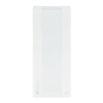 Ecologisch en stevig papieren zakje voor voedsel 14 x 6 x 27 cm kleur wit