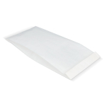 Ecologisch en stevig papieren zakje voor voedsel 14 x 6 x 27 cm kleur wit vierde weergave