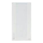 Ecologisch en stevig papieren zakje voor voedsel 15 x 7 x 36 cm kleur wit