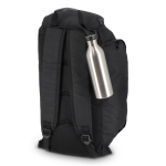 RVS fles met siliconen draaglus in de dop 500 ml kleur zilver achtste weergave