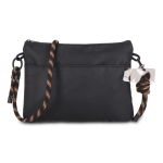 Rechthoekige schoudertas voor dagelijkse essentials kleur zwart tweede weergave