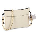 Rechthoekige schoudertas voor dagelijkse essentials kleur beige