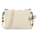 Rechthoekige schoudertas voor dagelijkse essentials kleur beige tweede weergave