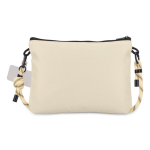 Rechthoekige schoudertas voor dagelijkse essentials kleur beige derde weergave