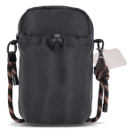 Schoudertas met ruimte voor een waterfles van 500 ml kleur zwart tweede weergave