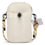 Schoudertas met ruimte voor een waterfles van 500 ml kleur beige tweede weergave