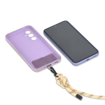 Schoudertas met ruimte voor een waterfles van 500 ml kleur beige achtste weergave