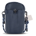 Schoudertas met ruimte voor een waterfles van 500 ml kleur donkerblauw tweede weergave