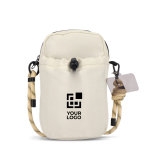 Schoudertas met ruimte voor een waterfles van 500 ml met afdrukgebied