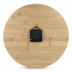 Minimalistische wandklok van bamboe om te personaliseren kleur naturel derde weergave