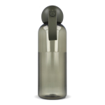 Effen plastic fles met ronde dop en draaglus 600 ml kleur olijfgroen derde weergave