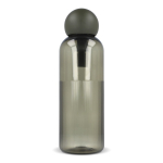 Effen plastic fles met ronde dop en draaglus 600 ml kleur olijfgroen vijfde weergave