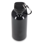 Plastic fles in felle kleuren met bijpassende dop 500 ml kleur zwart derde weergave