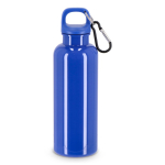 Plastic fles in felle kleuren met bijpassende dop 500 ml kleur blauw