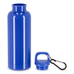 Plastic fles in felle kleuren met bijpassende dop 500 ml kleur blauw tweede weergave
