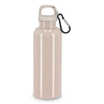 Plastic fles in felle kleuren met bijpassende dop 500 ml kleur beige