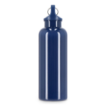 Plastic fles in felle kleuren met bijpassende dop 500 ml kleur donkerblauw zesde weergave