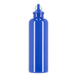 Plastic fles in felle kleuren met bijpassende dop 750 ml kleur blauw zesde weergave
