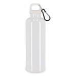 Plastic fles in felle kleuren met bijpassende dop 750 ml kleur wit