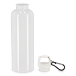 Plastic fles in felle kleuren met bijpassende dop 750 ml kleur wit tweede weergave